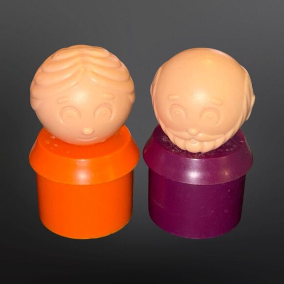 Vintage Tupperware Little Tuppers Man & Woman Figures A30 - Picture 5 of 7